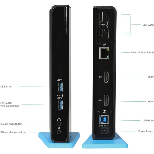 i-tec USB 3.0/USB-C Dual HDMI Docking Station - Dokovací stanice - Obrázek BLPN200401
