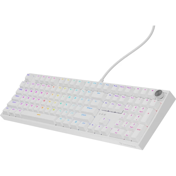 Genesis Thor 404 herní klávesnice Outemu Peach Silent US bílá - Klávesnice - Obrázek BOBE000K01