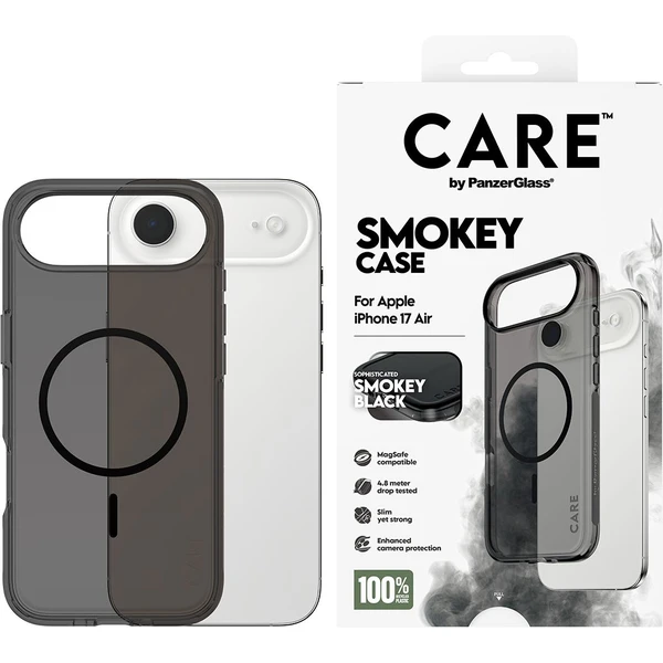 PanzerGlass® CARE Smokey kryt s MagSafe Apple iPhone Air kouřový/černý - Pouzdra - Obrázek BODH000K01