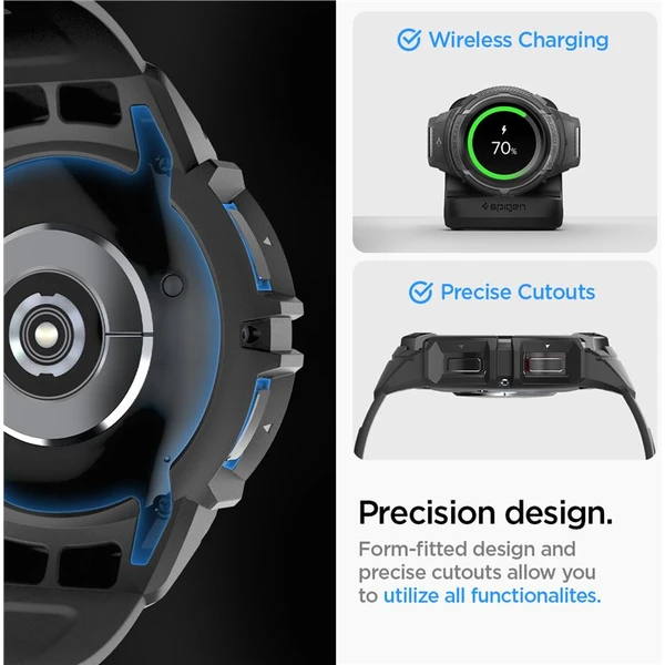 Spigen Rugged Armor Pro pouzdro Samsung Galaxy Watch6 Classic 47mm černé - Pouzdra - Obrázek BOV3000N01