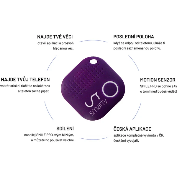 Smarty Tag Bluetooth chytrý lokátor - Lokátory - Obrázek BP06300401