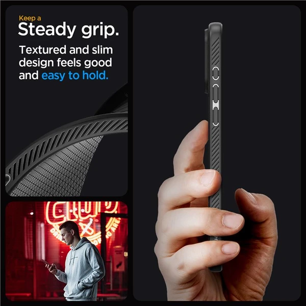 Spigen Liquid Air kryt iPhone 15 Pro matně černý - Pouzdra - Obrázek BPU8000601