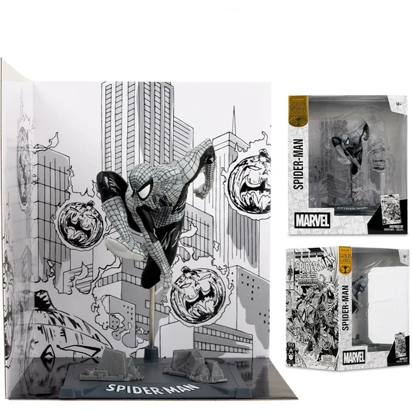 Figurka McFarlane Toys Marvel Collection 1/10 - Spider-Man #6 (Line Art) (Gold Label) 10 cm - Figurky - Obrázek BS3G000K01