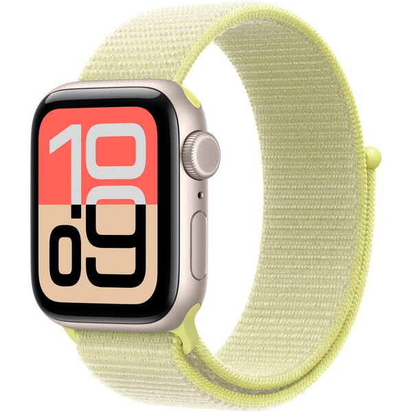 Apple Watch 41/40/38mm neonově žlutý provlékací sportovní řemínek