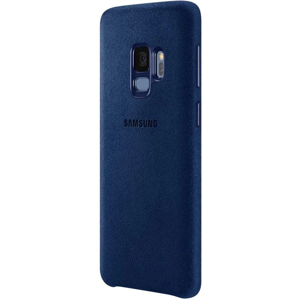 Samsung zadní kryt z kůže Alcantara Samsung Galaxy S9 modré - Pouzdra - Obrázek BUVO000101