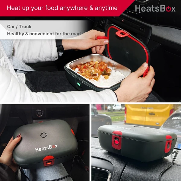 Faitron HeatsBox DRIVE chytrý ohřívací obědový box do auta šedý - Domácí spotřebiče - Obrázek BV2H000K01
