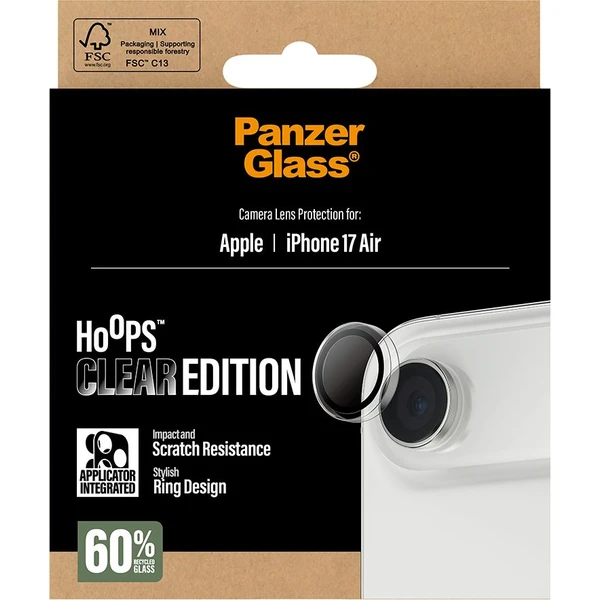 PanzerGlass® Hoops skla Apple iPhone Air čiré - Ochranné folie a skla - Obrázek BVEH000K01