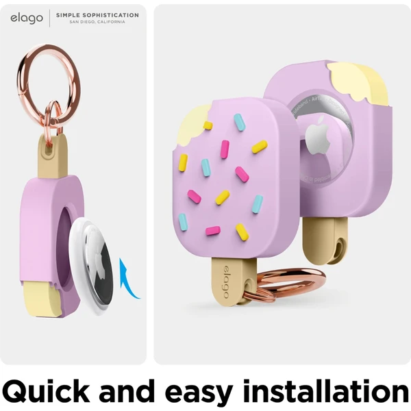 ELAGO Ice Cream pouzdro pro Apple AirTag růžové - Pouzdra - Obrázek BVEM100501