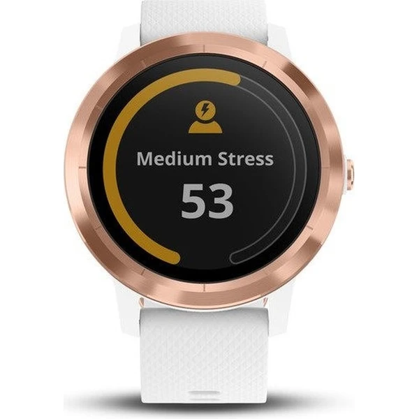 Garmin vívoActive3 Optic chytré hodinky řůžově zlaté/bílý pásek - Chytré hodinky - Obrázek BWRS000101