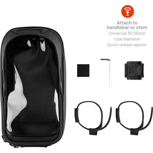 FIXED Bikee Bag 2 odnímatelné pouzdro na kolo černé - Pouzdra - Obrázek BXM5000J01