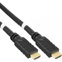 PremiumCord HDMI 2.0/HDMI 2.0 kabel s ethernetem a zesilovačem 4K 10m černý - Kabely a redukce