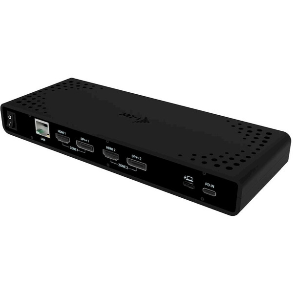 i-tec Universal Dual 4K Display dokovací stanice + nabíječka Černá