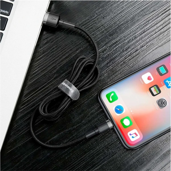 Baseus Cafule USB-A/Lightning napájecí kabel 2m černý - Kabely a redukce - Obrázek C0A5300401