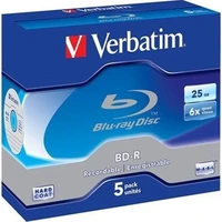 VERBATIM BD-R SL Datalife (5 ks) Blu-Ray/Spindle/6x/25GB  - Optické disky