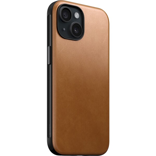 Nomad Modern Leather Case, english tan - iPhone 15 (NM01606185) Hnědobéžová