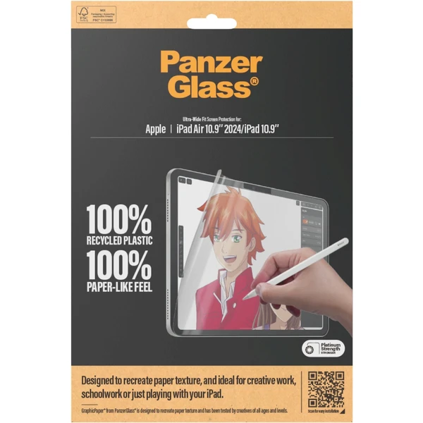 PanzerGlass GraphicPaper fólie na psaní a kreslení iPad Air 11" (24/25)/iPad 10.9"/iPad 11" (2025) - Ochranné folie a skla - Obrázek C0R4000J01
