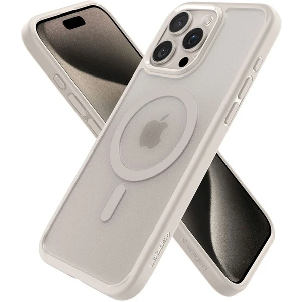 Spigen Ultra Hybrid MagSafe iPhone 15 Pro béžový - Pouzdra - Obrázek C1B2000N01