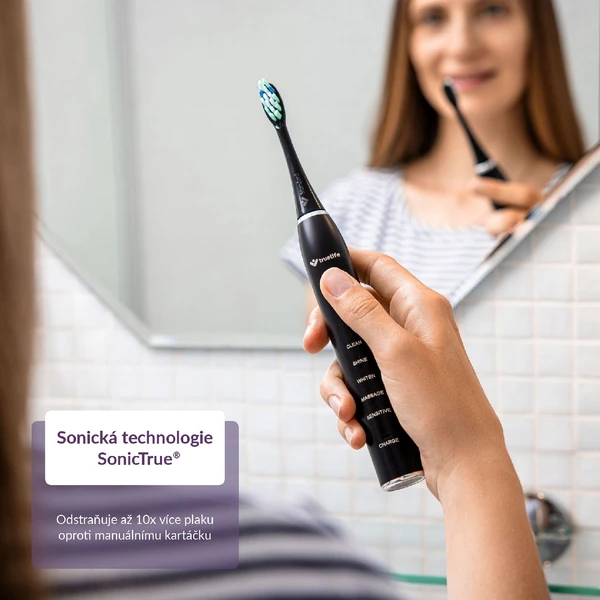 TrueLife SonicBrush Clean30 sonický zubní kartáček černý - Zubní kartáčky - Obrázek C1H0000P01