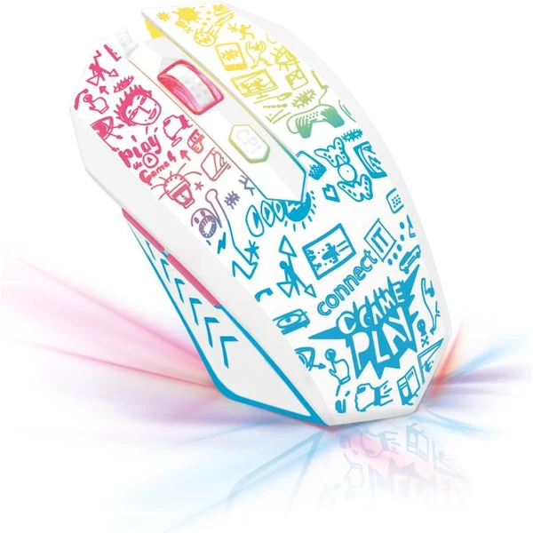 CONNECT IT DOODLE Limited Edition herní myš bílá - Myši - Obrázek C1RI100201