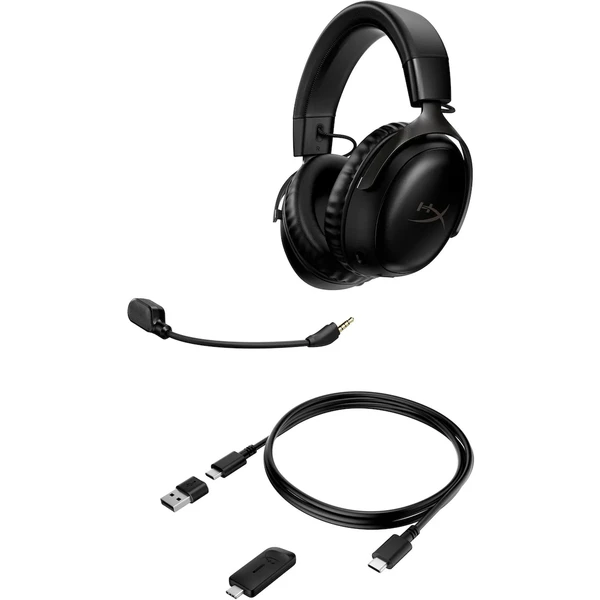 HyperX Cloud III bezdrátový herní headset černý - Sluchátka - Obrázek C1Z1000N01