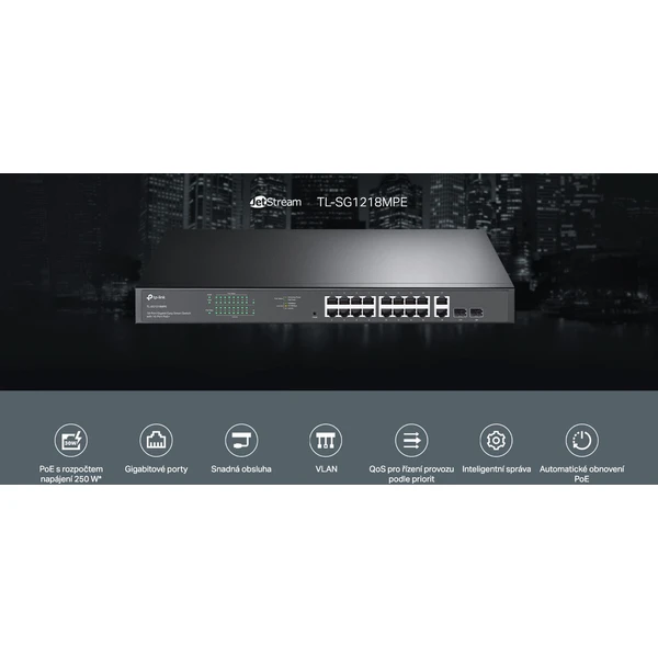 TP-LINK TL-SG1218MPE PoE switch - Switche - Obrázek C231000601