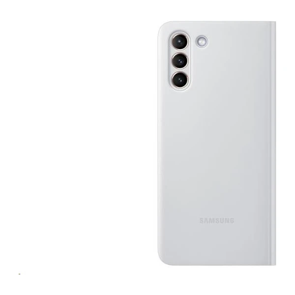 Samsung Clear View Cover Galaxy S21+ světle šedé - Pouzdra - Obrázek C24H100501