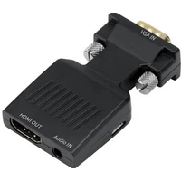 PremiumCord VGA + 3,5mm -> HDMI redukce černá - Kabely a redukce