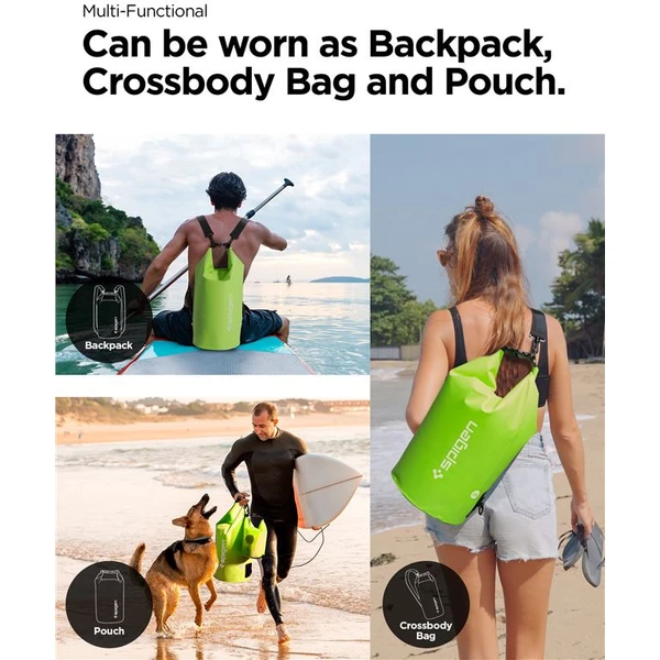 Spigen Aqua Shield WaterProof Dry Bag 20L + 2L A630 zelený - Pouzdra - Obrázek C2N5000701