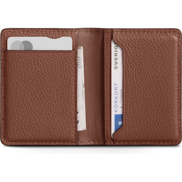 Woolnut kožená peněženka hnědá