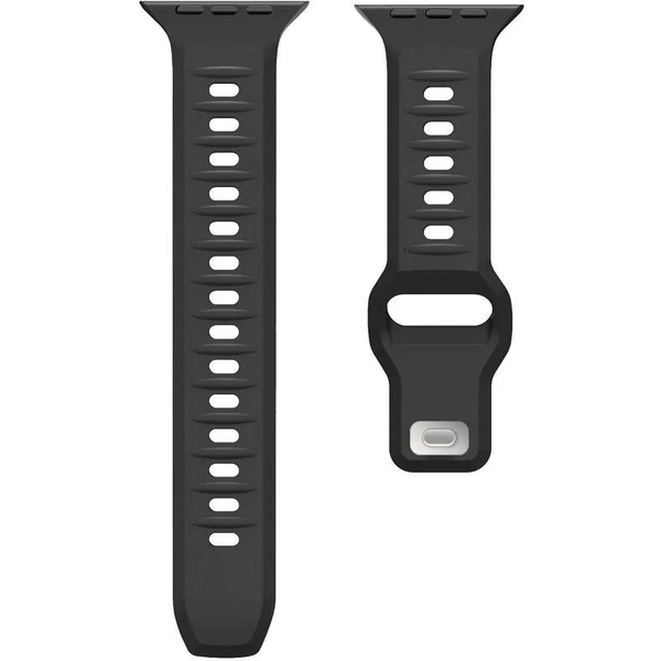 CubeNest Premium Silicon Band řemínek Apple Watch 42-49 mm černý - Řemínky - Obrázek C3UD000O01