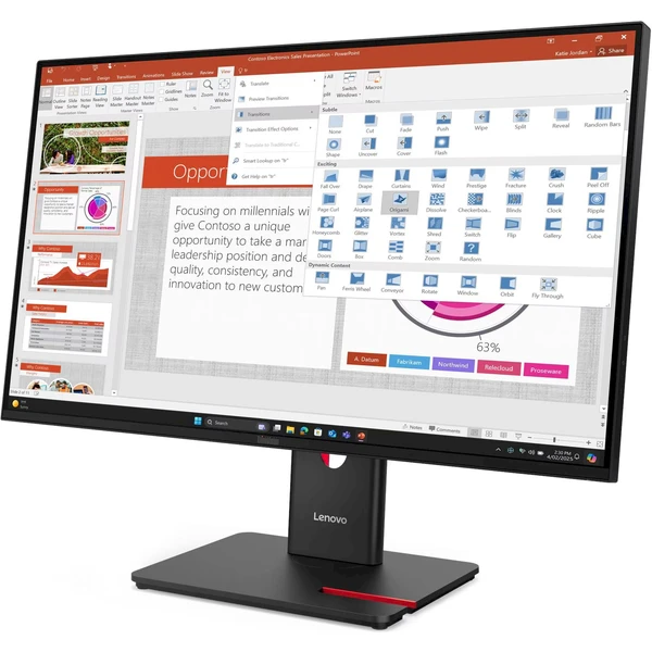Lenovo ThinkVision T27-40 monitor 27" - Monitory - Obrázek C3YG000N01