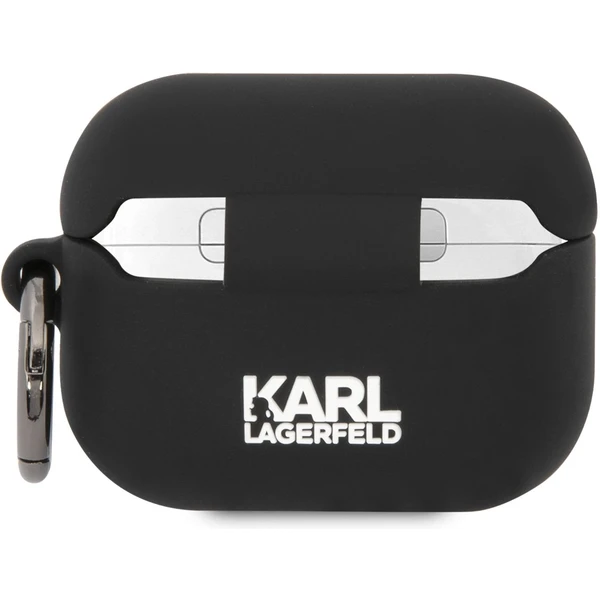 Karl Lagerfeld 3D Logo NFT Choupette Head Silikonové pouzdro Airpods Pro černé - Pouzdra - Obrázek C40L300401