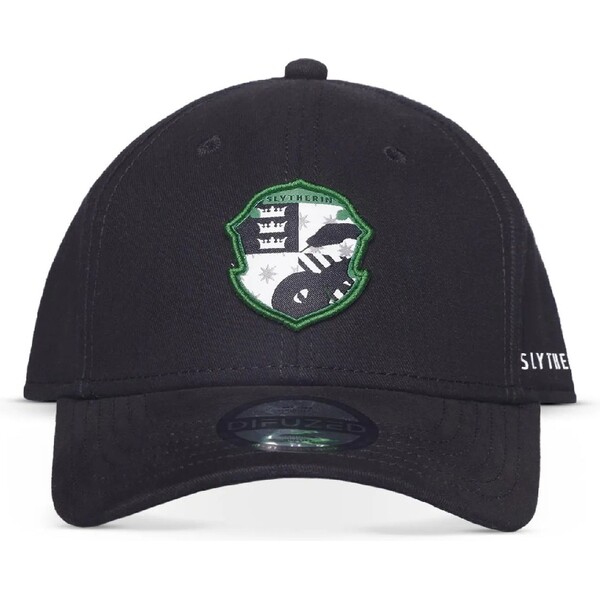 CurePink snapback Potter Zmijozel Slytherin [334-1640] Černá/Zelená