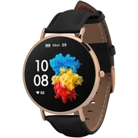 Garett Smartwatch Verona zlatá, černá kůže - Chytré hodinky