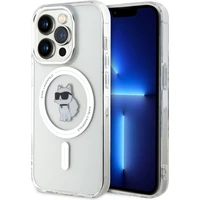 Karl Lagerfeld IML Choupette MagSafe Kryt iPhone 15 Pro čirý - Pouzdra