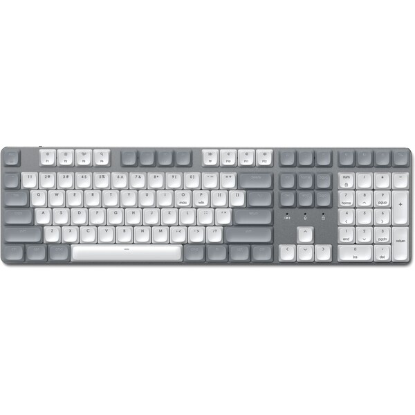 Satechi SM3 Slim Mechanical Backlit Bluetooth Keyboard (Light) - US - Light Bílá