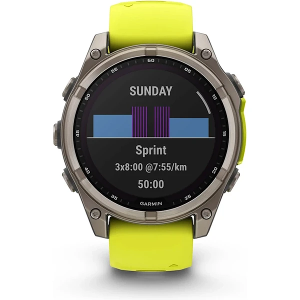 Garmin Fenix 8 Solar 47mm šedé s žluto-grafitovým páskem - Chytré hodinky - Obrázek C5JD000P01