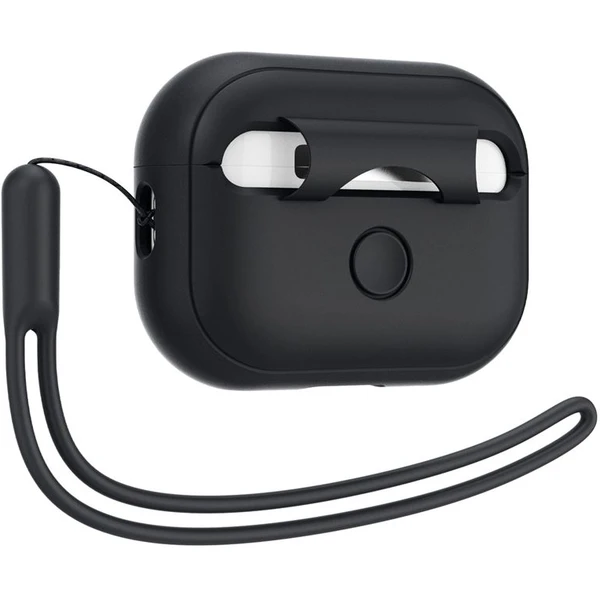 Spigen Silicone Fit pouzdro s poutkem Apple AirPods Pro (2nd Gen) černé - Pouzdra - Obrázek C5L0000N01
