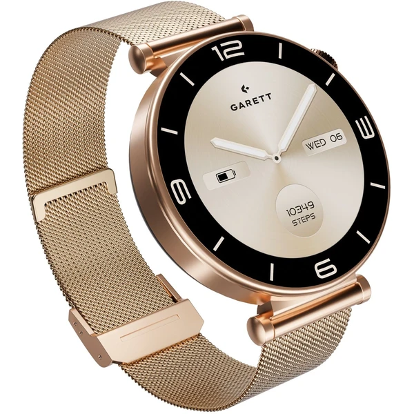 Garett Smartwatch růžově zlatá ocel - Chytré hodinky - Obrázek C5XD000N01