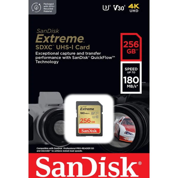 SanDisk SDXC karta 256GB Extreme - Paměťové karty - Obrázek C632000P01