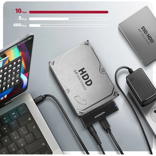 AXAGON ADSA-FPX USB-C Redukce - Externí boxy - Obrázek C64D000L01
