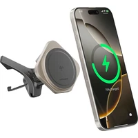 CubeNest SQ1C1 Qi2 (MagSafe) držák do auta s nabíjením titanový - Držáky