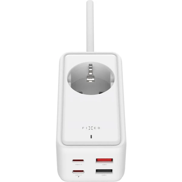 FIXED Charging Strip prodlužovací adaptér s USB-C/USB-A, GaN III, 3m, PD 65W, bílý - Nabíječky - Obrázek C6I1000O01