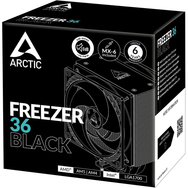 Arctic Freezer 36 černý - Chladiče - Obrázek C769000K01