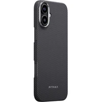 Pitaka MagEZ Case 5 MagSafe kryt iPhone 16 Black/Grey Twill - Pouzdra