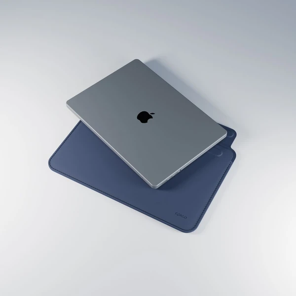Epico kožené pouzdro pro MacBook Air 15" tmavě modré - Pouzdra - Obrázek C7F4000701
