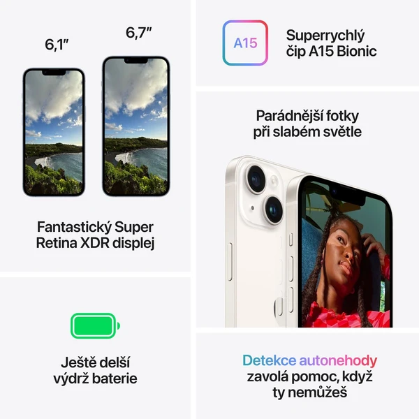 Apple iPhone 14 Plus 512GB fialový (Kategorie A) - Mobilní telefony - Obrázek C7LG300401