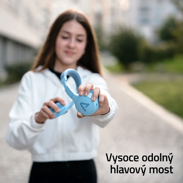 LAMAX BaseKid1 dětská bezdrátová sluchátka růžová - Sluchátka - Obrázek C7VL000K01