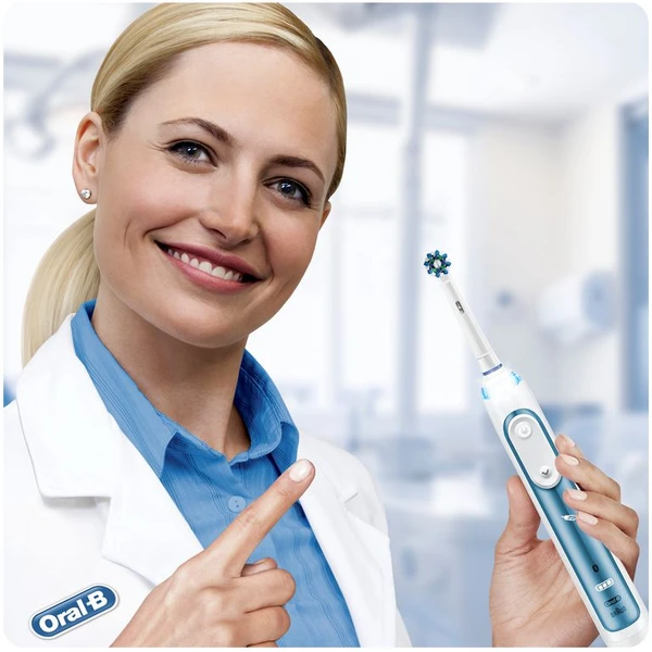 Oral-B Smart 6 6000N chytrý zubní kartáček hlavice Cross Action modrý - Zubní kartáčky - Obrázek C8HW400301