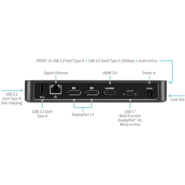Targus USB-C Multi-Function DisplayPort Triple Video dokovací stanice - Dokovací stanice - Obrázek C8IL600301